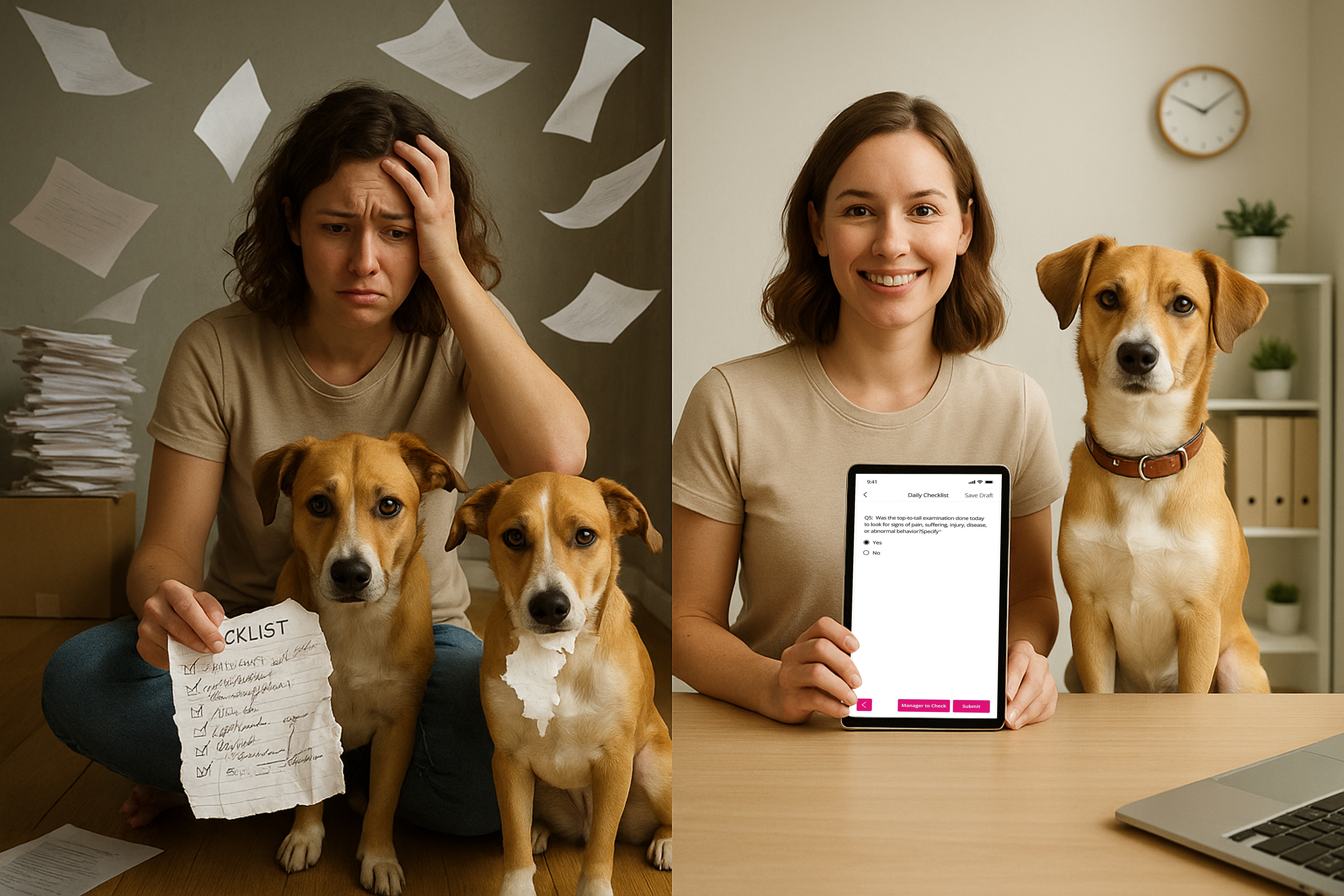 From Paper to Digital: Why Switching to PawPal’s Digital Checklists Cuts Admin Time in Half